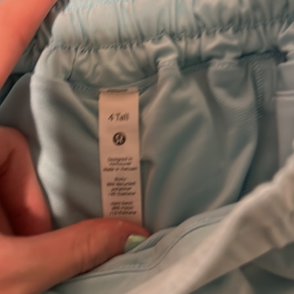 Hottie hot icing blue lululemon shorts!! Color not sold anymore. - Picture 3 of 3